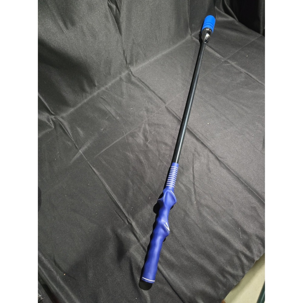 Blue and Black Golf Swing Training Aid Stick 31.25 Inch Molded Grip